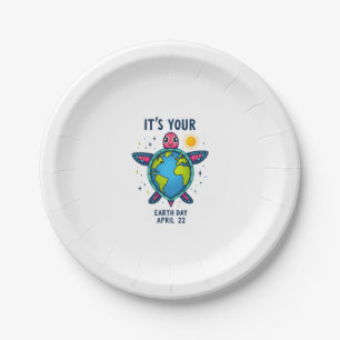 Earth Day Turtle Design April 22 For Nature Lovers Paper Plates