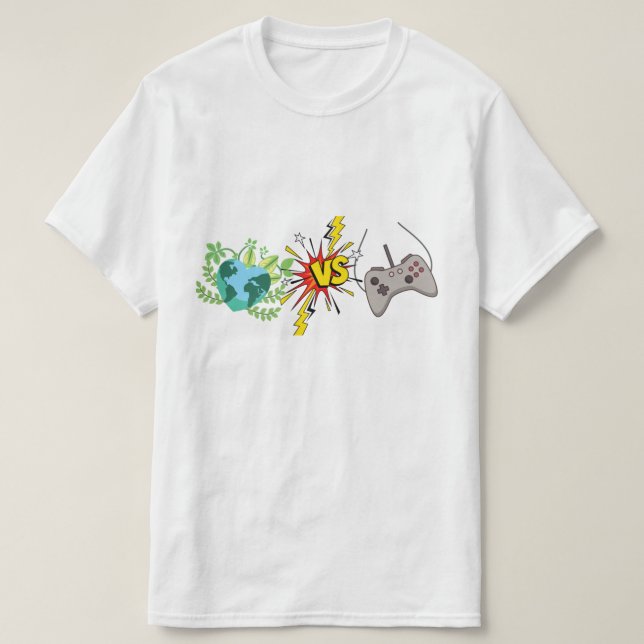 earth day VS gamers T-Shirt (Design Front)