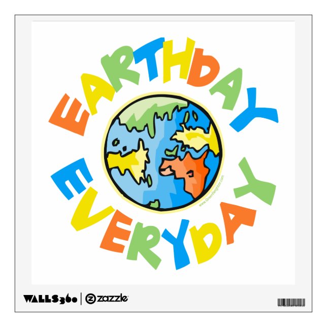 Earth Day Wall Decal (Front)