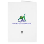 Earth Day Wildflower Laughter Card (Back)