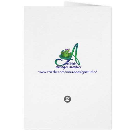 Earth Day Wildflower Laughter Card (Back)