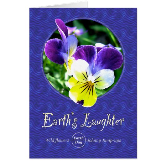 Earth Day Wildflower Laughter Card (Front)