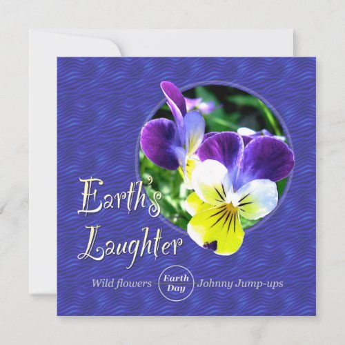 Earth Day Wildflower Laughter Party Invitation