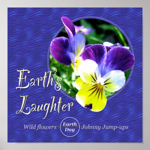 Earth Day Wildflower Laughter Poster