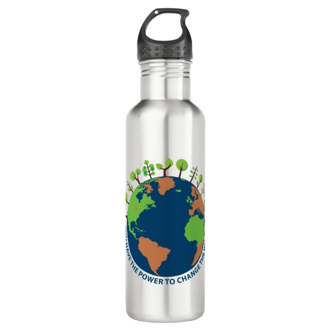 Earth day. You have the power...Water Bottle (Front)