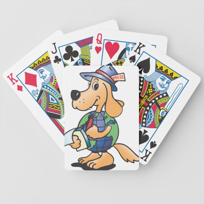 Earth Dog Reporter Bicycle Playing Cards