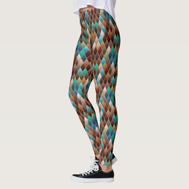 Earth Dragon Scales Leggings (Left)