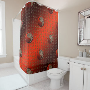 Earth Dragon Shower Curtain