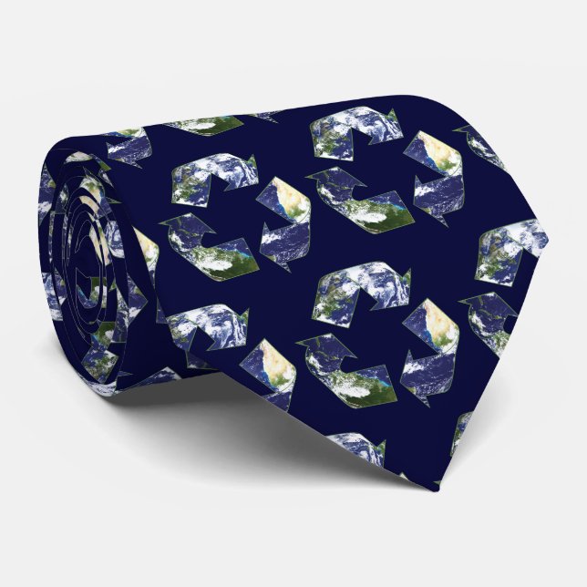 Earth - Eco Recycling Neck Tie (Rolled)