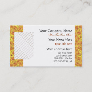 EARTH Element Contours Pattern Business Card