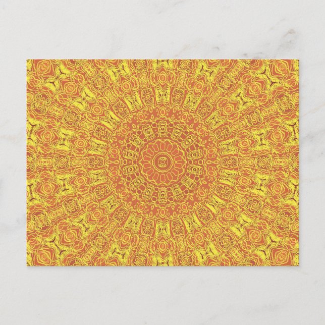 EARTH Element Contours Pattern Postcard (Front)
