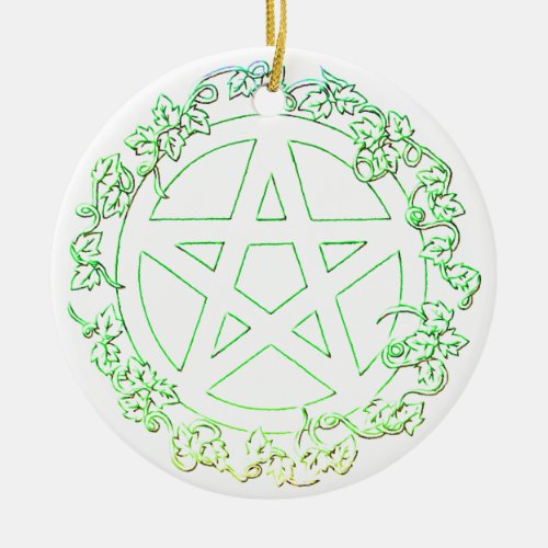 Earth Element Pagan Pentacle Ornament