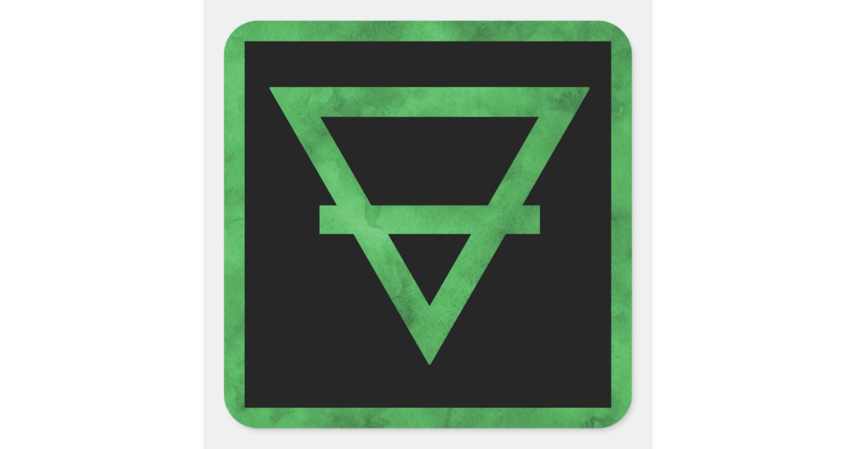 Earth Element Symbol Stickers | Zazzle