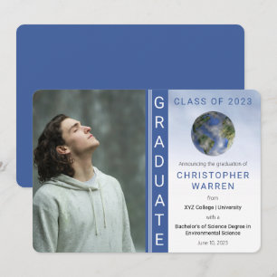 Earth Environmental Science Graduate Graduation  Announcement