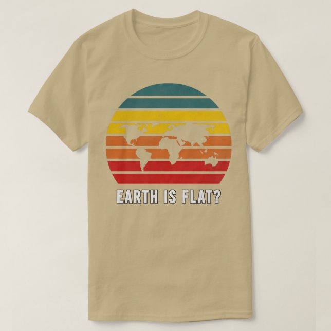 Earth Flat2 T-Shirt (Design Front)