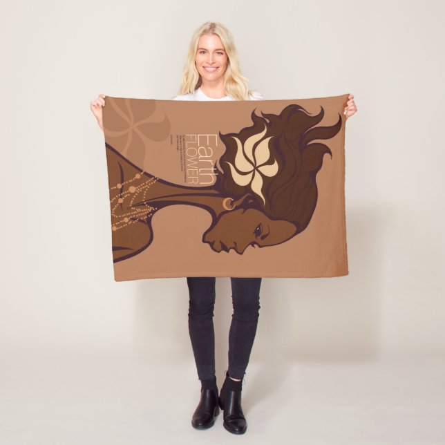 EARTH FLOWER FLEECE BLANKET (In Situ)