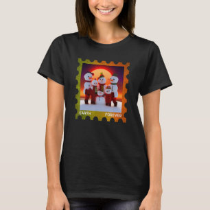 EARTH FOREVER Environmental Protection Stamp Sunse T-Shirt
