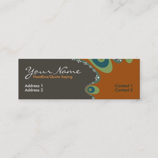 Customizable Earth fractal Profile Card Business Cards