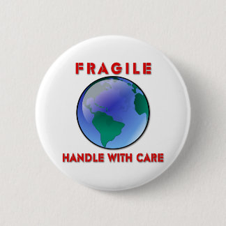 Earth - Fragile Button