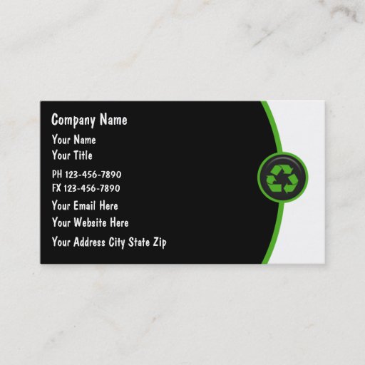 Customizable Earth Friendly Business Cards