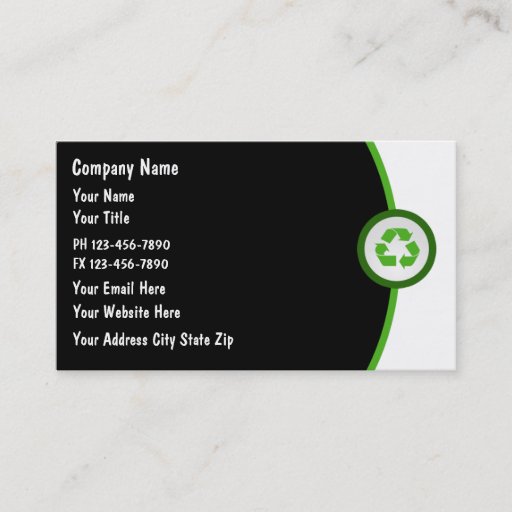 Customizable Earth Friendly Business Cards