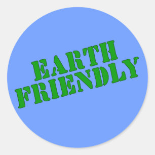 EARTH FRIENDLY Earth Day Tees and Totes Classic Round Sticker
