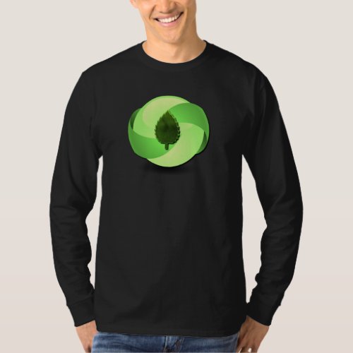 Earth Friendly Long Sleeve Black T_Shirt