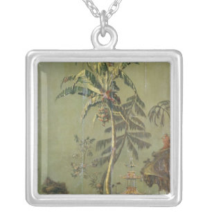 Earth, from a series of panels depicting silver plated necklace