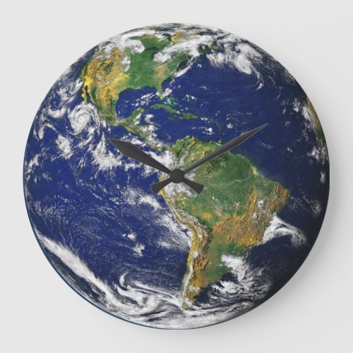 Earth From Above Clock