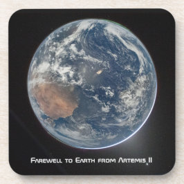 Earth From Artemis II Beverage Coaster