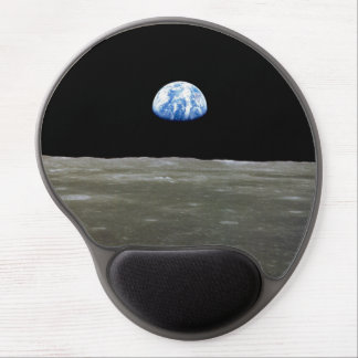 Earth from Moon in Black Space: Earthrise Gel Mouse Pad