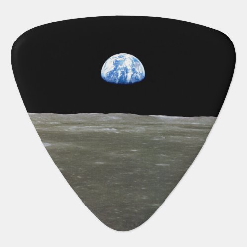 Earth from Moon in Black Space Earthrise Guitar Pick