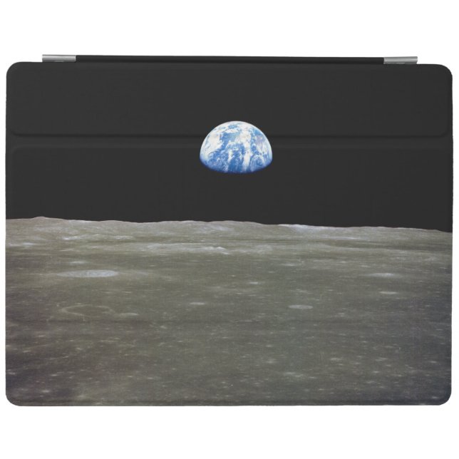 Earth from Moon in Black Space: Earthrise iPad Smart Cover (Horizontal)