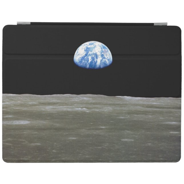 Earth from Moon in Black Space: Earthrise iPad Smart Cover (Horizontal)