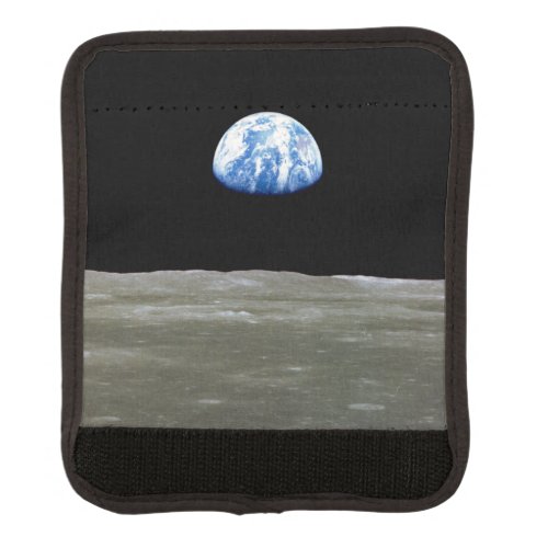 Earth from Moon in Black Space Earthrise Luggage Handle Wrap