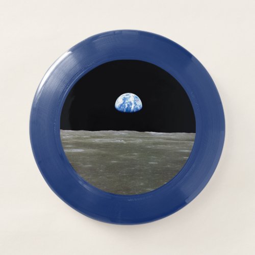 Earth from Moon in Black Space Earthrise Wham_O Frisbee