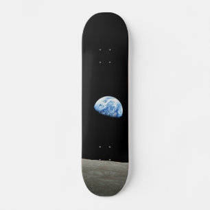 earth from moon space universe skateboard deck