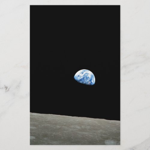 earth from moon space universe stationery