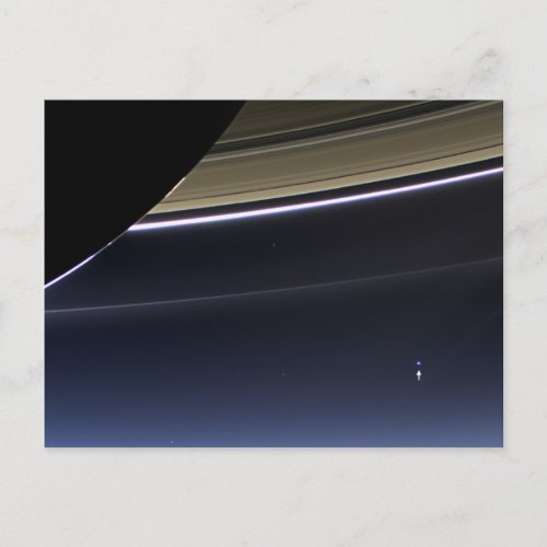 Earth from Saturn Postcard