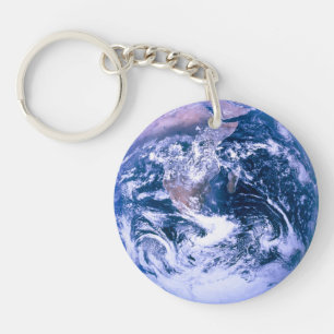 Earth From Space Blue Marble Keychain