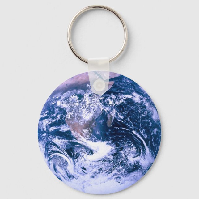 Earth From Space Blue Marble Keychain (Front)