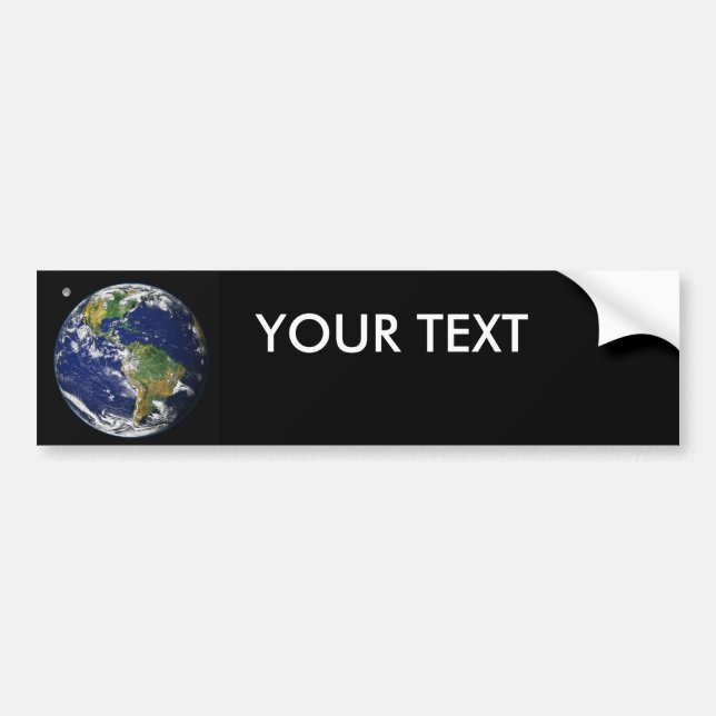 Earth from space bumper sticker (Front)