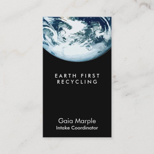 Earth from Space Card Business Card Templates