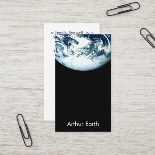 Earth from Space Card Business Card