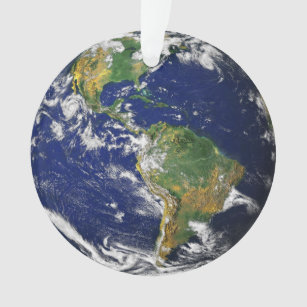 EARTH FROM SPACE Custom Acrylic Hanging Ornament