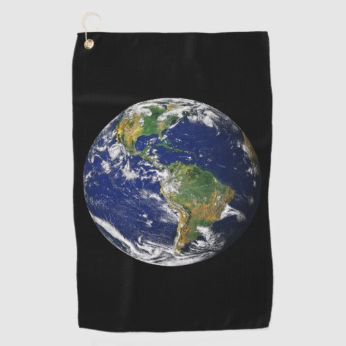 EARTH FROM SPACE Custom Golf Towel