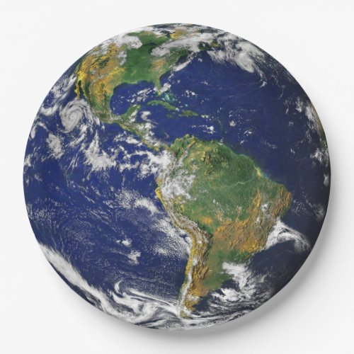 EARTH FROM SPACE Custom Paper Plates