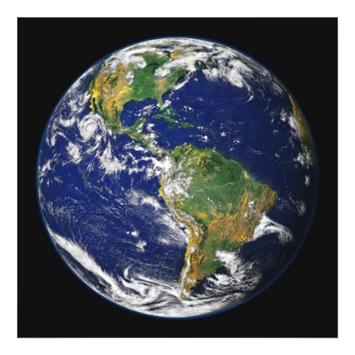 EARTH FROM SPACE Custom Photo Enlargement Print