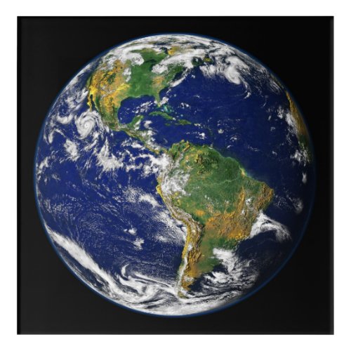 EARTH FROM SPACE Custom Photography Acrylic Print