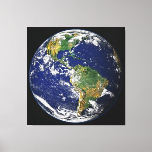 EARTH FROM SPACE Custom Photography Canvas Print